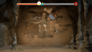 캠프의 공룡화석 발굴체험